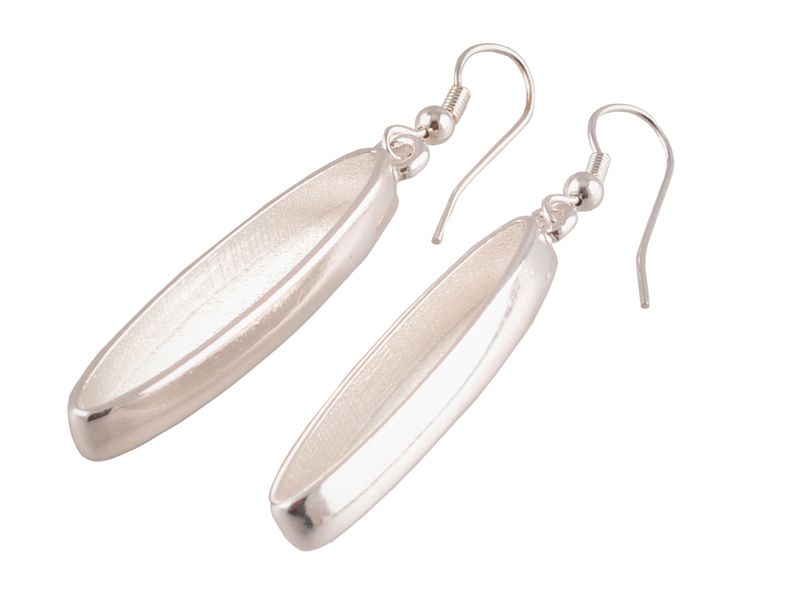 Cernit Earrings Oval Long - 39 x 10mm
