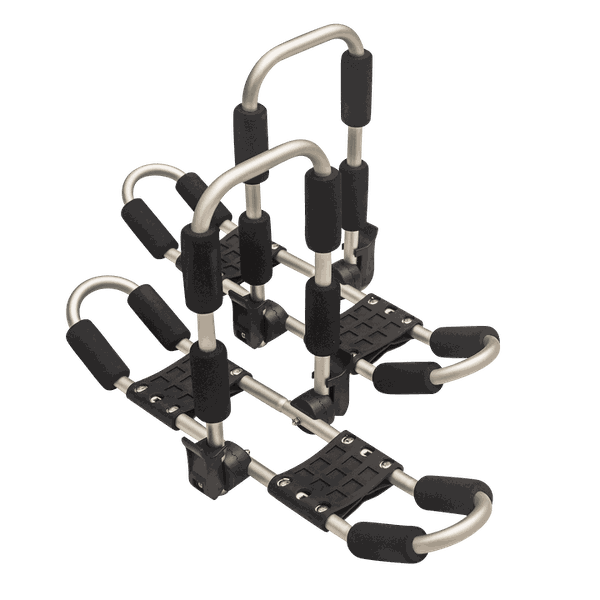 Double Foldable Kayak Roof Rack Carriers - Set