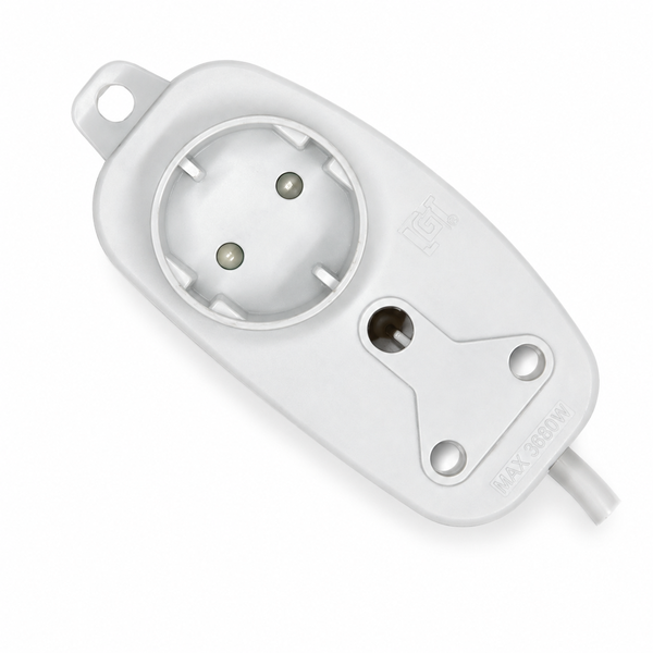 Electrosense 20m Extension Cord 10A Schuko 3 Pin Double Socket