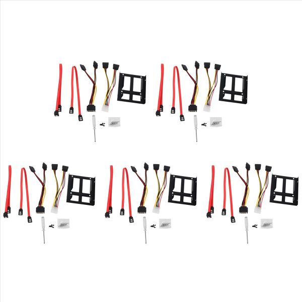 2X 2 5 Inch Ssd To 3 5 Inch Bracket (Cables And Power Cables)