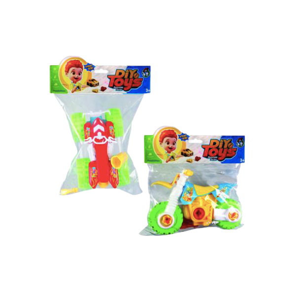 DIY Toys-Assorted DIY Bike Toy Pack Of 2 18cm x1