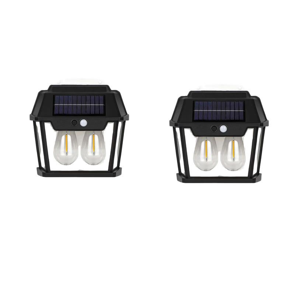 Set Of 2 28W Waterproof Solar Interaction Wall Lamp PI-217