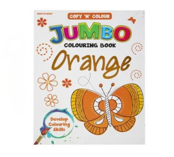 Bold Orange Jumbo Colouring Book: Perfect for Little Artists