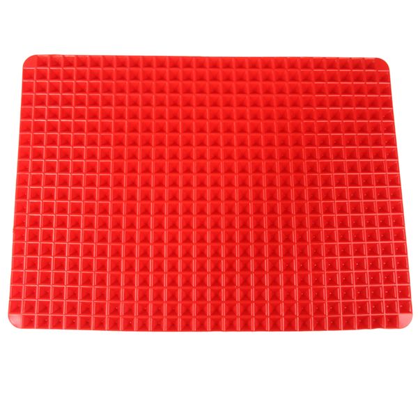 Pyramid Pan Non Stick Fat Reducing Silicone Cooking Mat