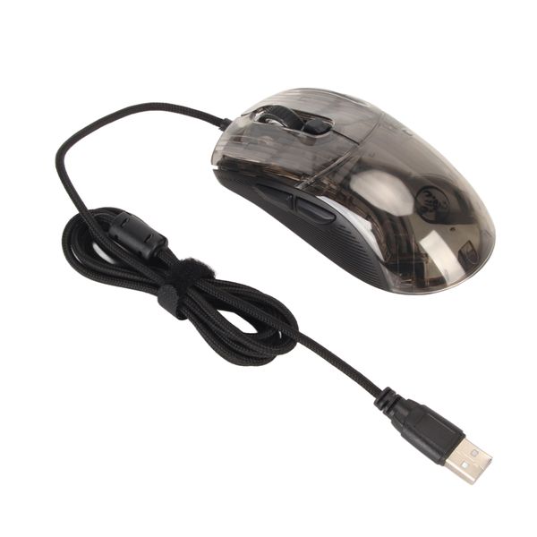 Wired Mouse Gaming Transparent Programmable RGB