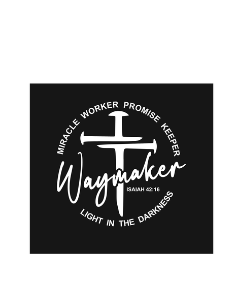 Way Maker Christian Rear Window Sticker