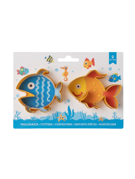 2-Piece Marine Life Fish Cookie Cutter Set