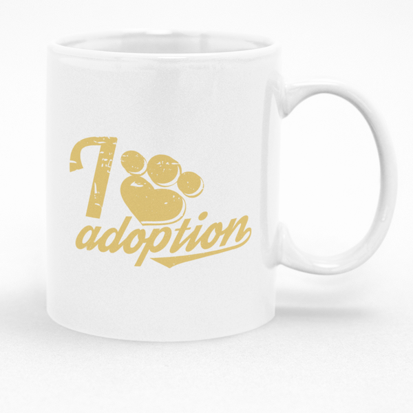 I Love Adoption Mug - Fun Gift Idea for Animal Lovers