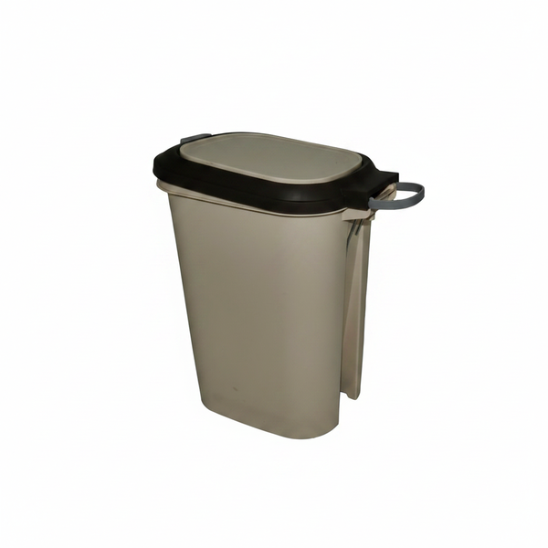 Casey 15 Litre Beige Step-On Pedal Waste Bin for Home or Office