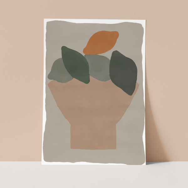 Lemon Bowl Wall Print