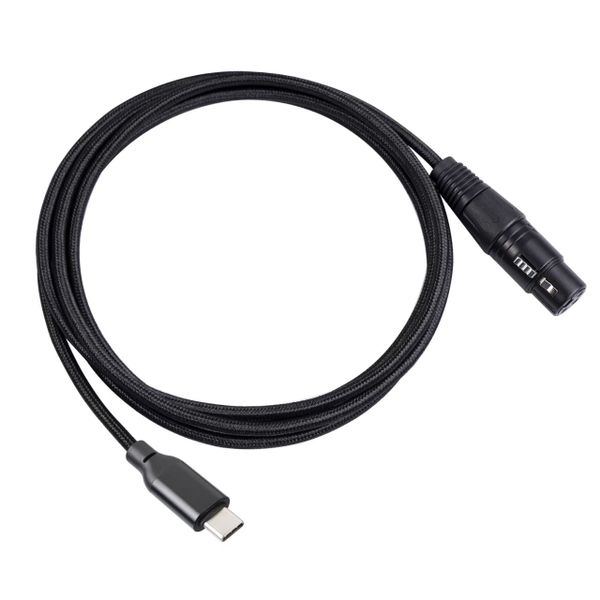 3M XLR female to Type-C to XLR female computer for dynamic microphone