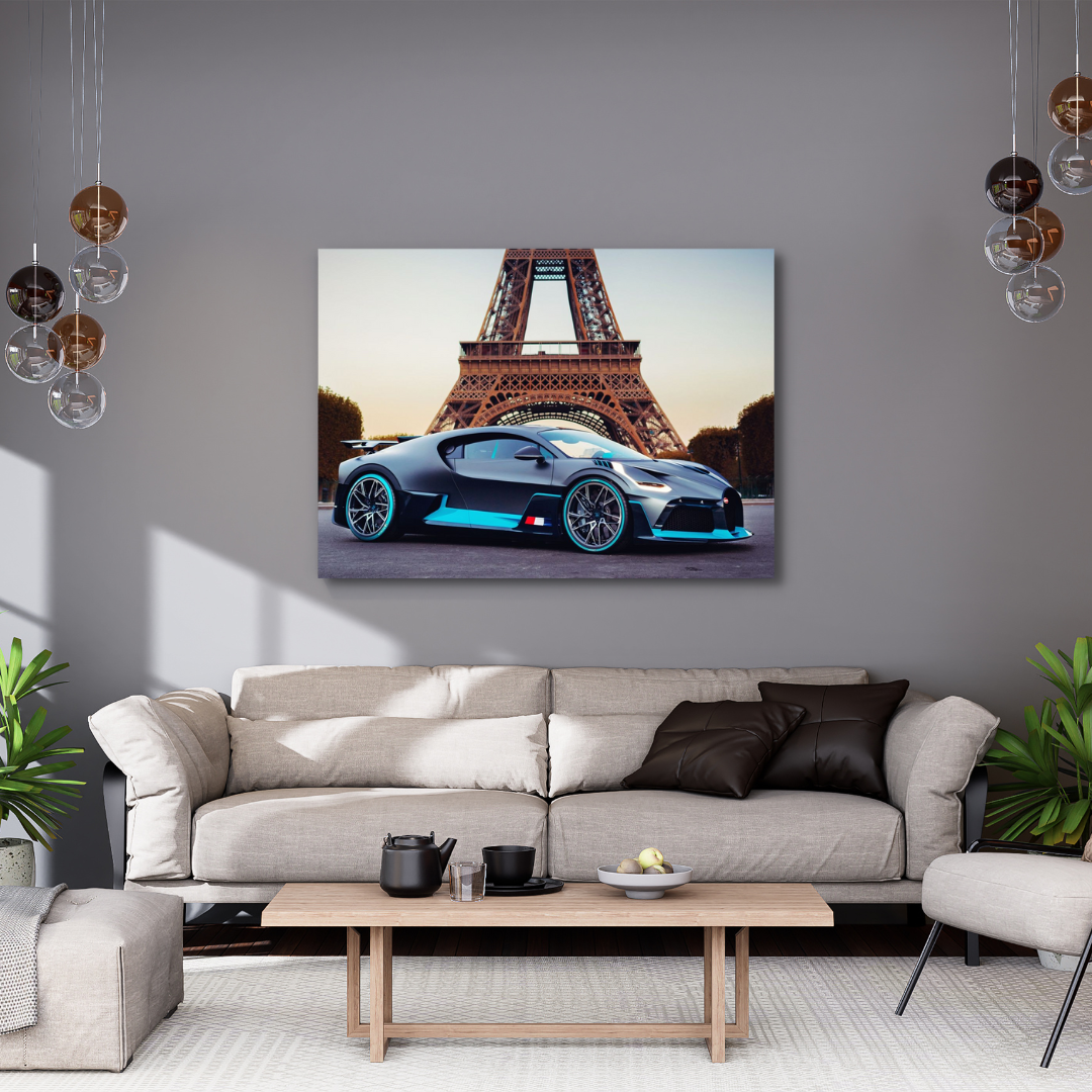 Canvas Wall Art - Bugatti In Paris Artwork