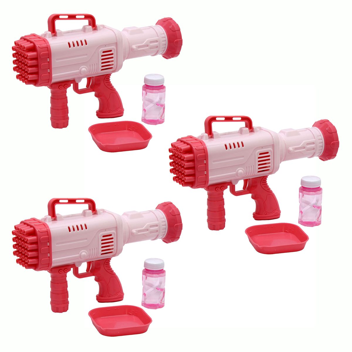 Bazooka Bubble Gun Bubble Maker Machine Pink 3 Pack Combo Shop