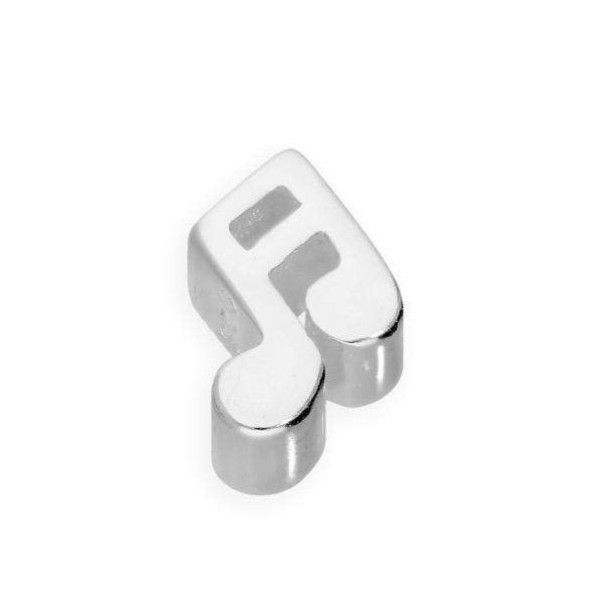 Sterling Silver Floating Music Note Charm