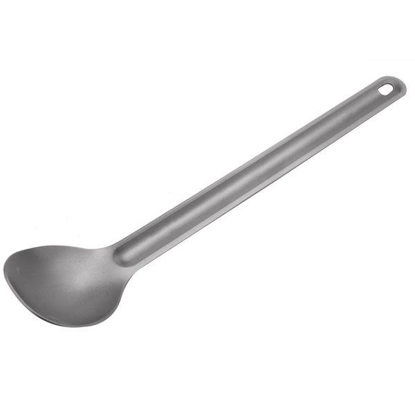 1Piece 21.5Cm X 3.9Cm Outdoor Tableware Long-Handled Titanium Spoon