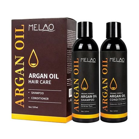 Melao 273ML Argon Oil Hair Care Shampoo Conditioner Set - Soft And Supple Image
