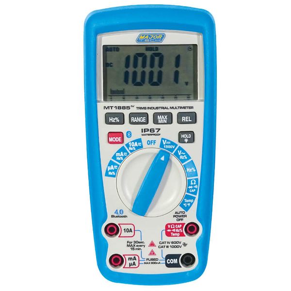 Major Tech 1500V DC IP67 True RMS Bluetooth Multimeter (MT1885)