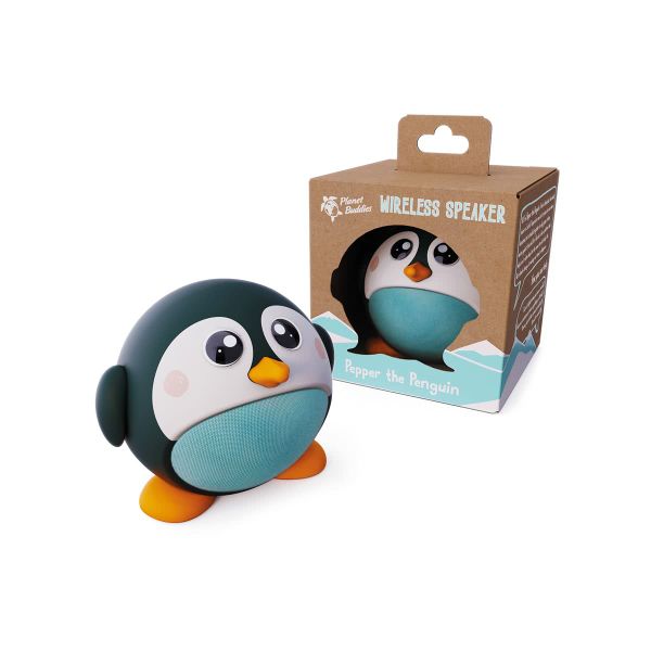 Planet Buddies Penguin Speaker - Black