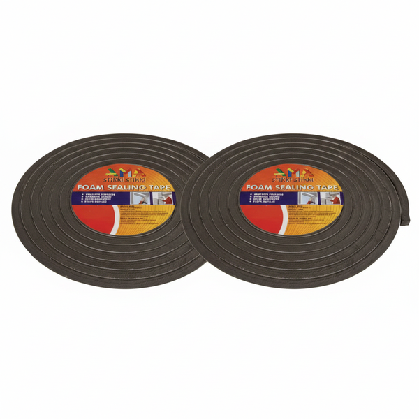 Sellotape Foam Strip 8mm x 20mm x 5m for Insulation - 2 Pack