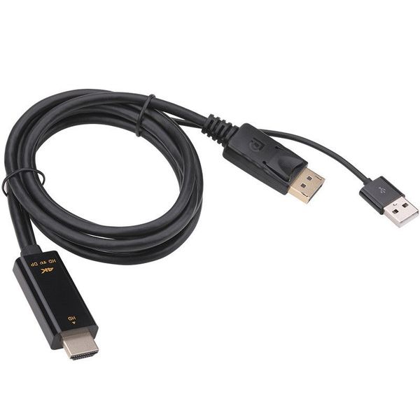 HDMI to DP Cable 1.8M 4K 60Hz Compatible with PS5 PS4 Pro PC &amp; Laptop