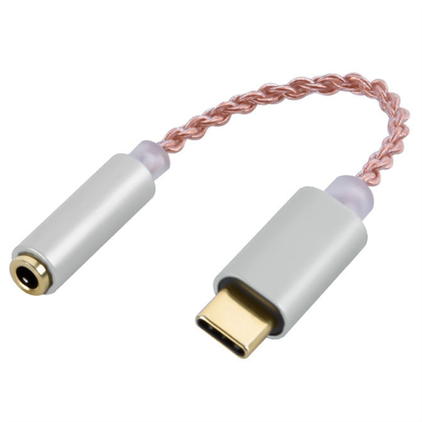 Hifi Dac Earphone Amplifier Usb Typec To 3 5Mm Digital Decoder Silver