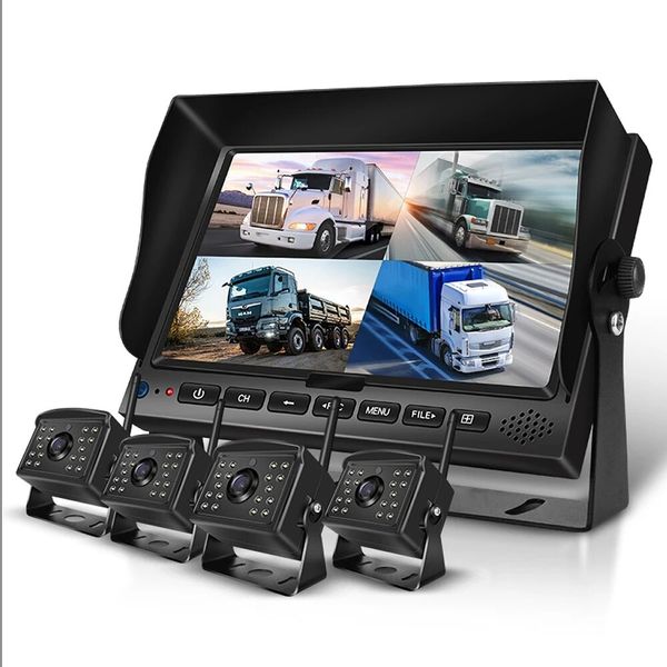 4 Channel 1080P Digital Wireless Truck Van Reverse Camera System