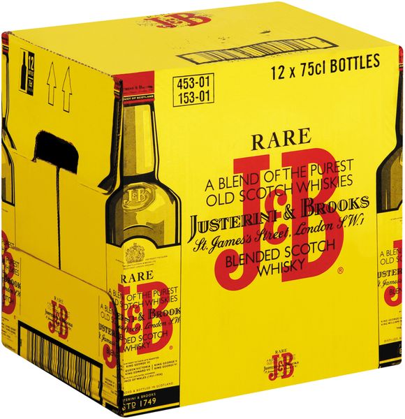 J&amp;B Rare Blended Scotch Whisky Case 12 x 750ml