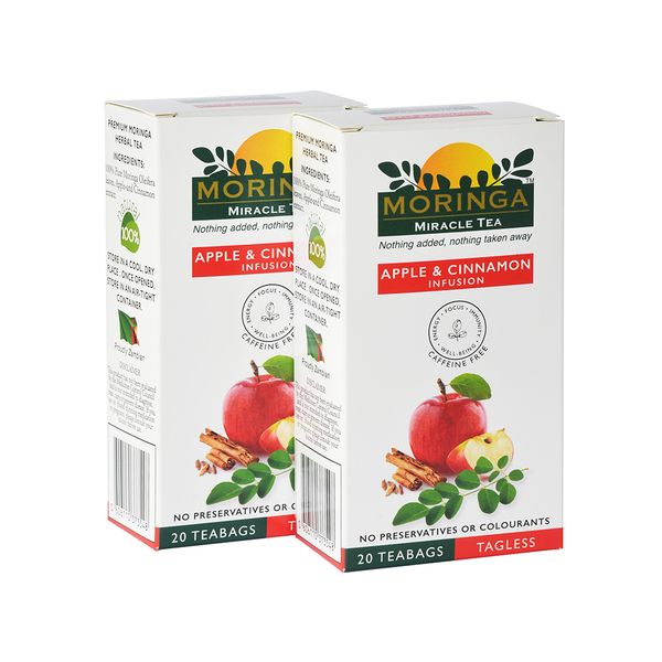 Moringa Tea - Apple &amp; Cinnamon Infusion x 2