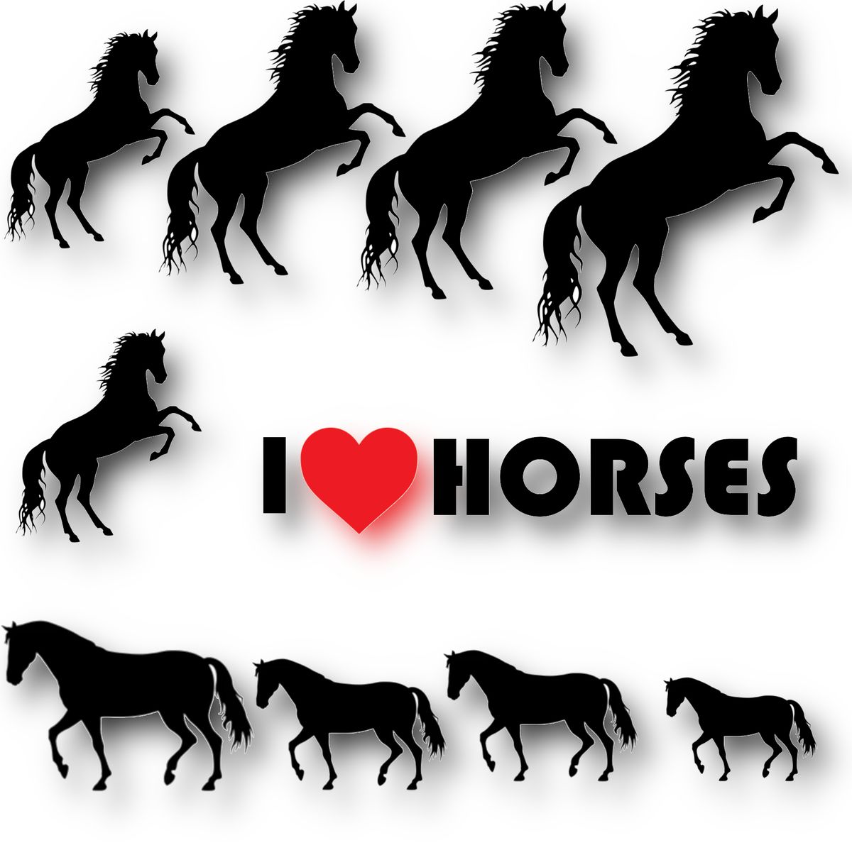 Vinyl Car Stickers Horses Set Shop Today. Get it Tomorrow