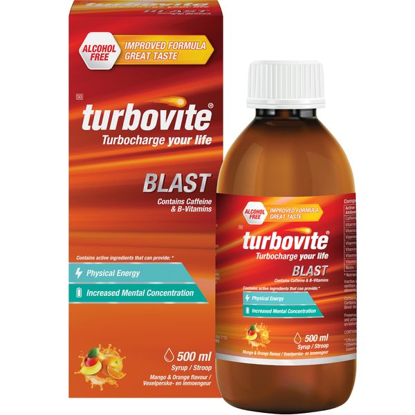 Turbovite Blast Alcohol Free Syrup 500ml