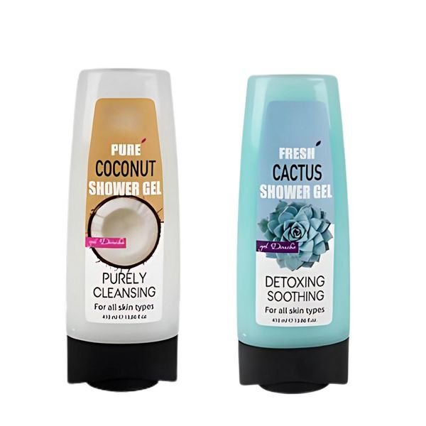 2 Pack of 410ml Body Wash (Cactus and Coconut)