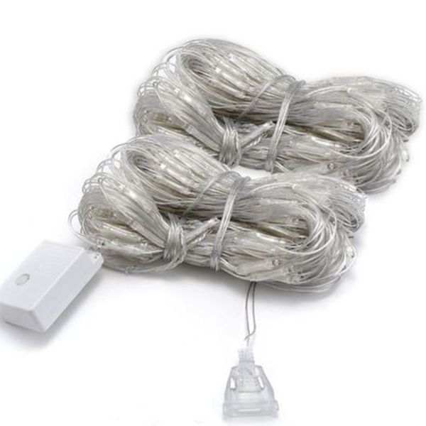 2 Pack Christmas 100 Lights LED Curtain Fairy Lights 3m x 60cm Plug-In