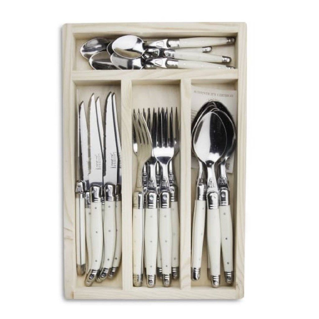 André Verdier Laguiole Cutlery Set 24 pc in Wooden Box Shop Today. Get it Tomorrow!