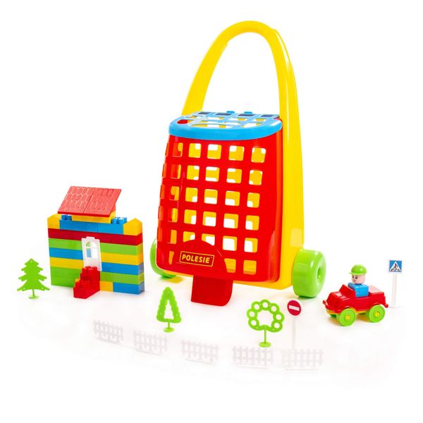Building Blocks Construction Playset in Trolley 101 Piece