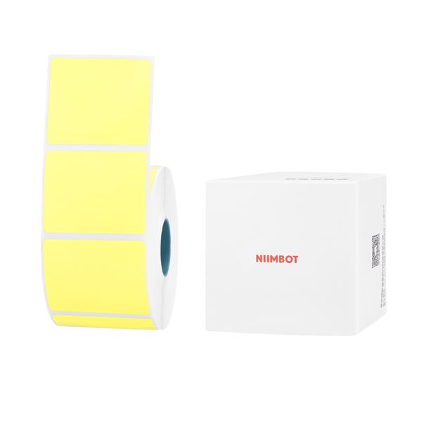 Niimbot - K2 / K3 Only - 50×40mm - 740 Labels - Bright Yellow