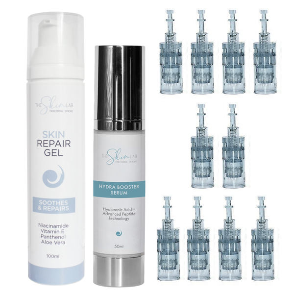 Dr Pen M8/A6s 16pin Cartridges, Hydra Booster Serum &amp; Skin Repair Gel