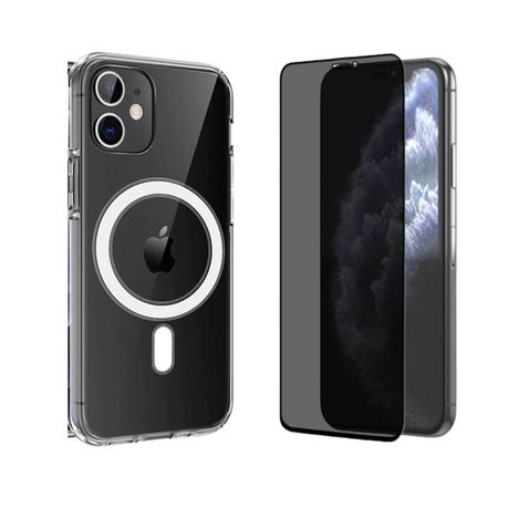MagSafe Case+Privacy Screen Protector Combo Compatible with iPhone 12/12Pro Image