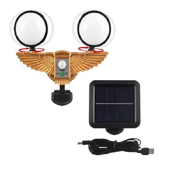 Dual Solar Powered Wall Sensor Light
