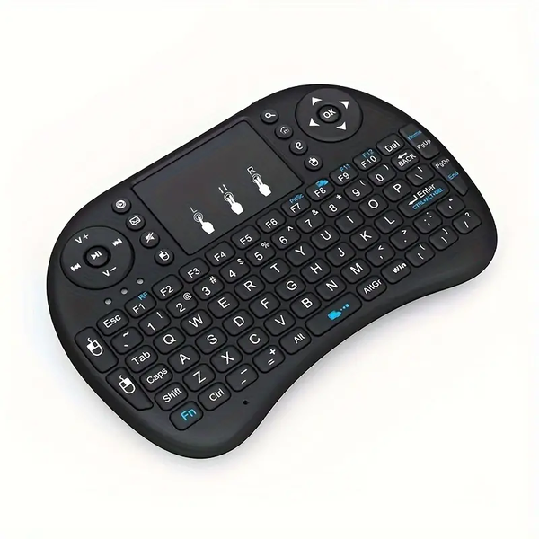 Mini Wireless Keyboard-With RGB Backlit Touchpad for PC- TV- Tablets - (GC)