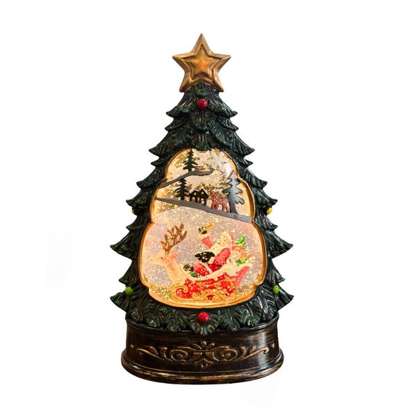 Christmas House Santa with Music &amp; Lights Home Decor Ornament