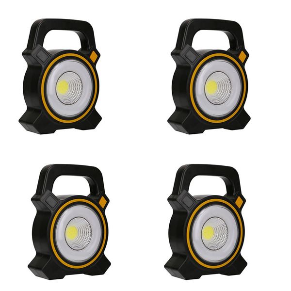 4 Set Of 20W Solar Powered Magnetic Camping Light FA-819A