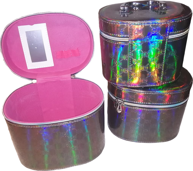 Makeup / Cosmetic Carry Case Set of 3