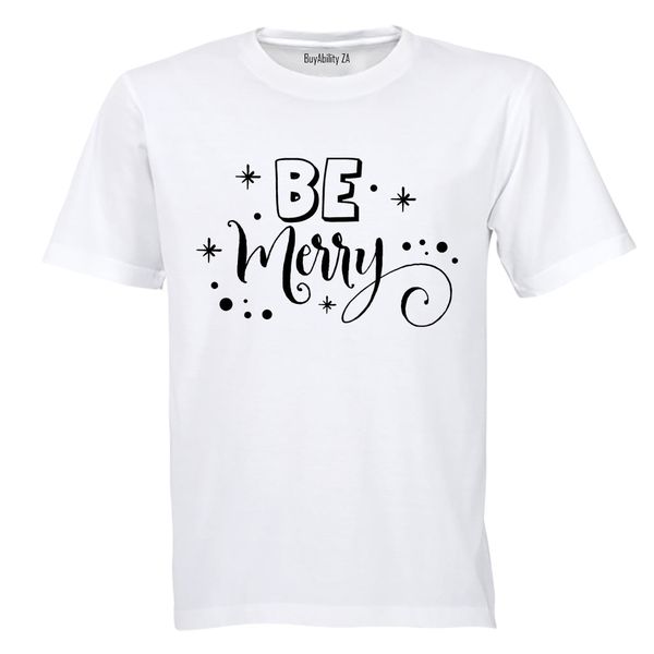 Be Merry - Christmas - Adults - T-Shirt