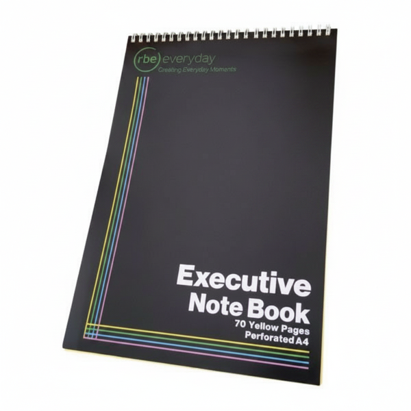 RBE A4 Executive Notebook with Ruled Pages for Professional Use