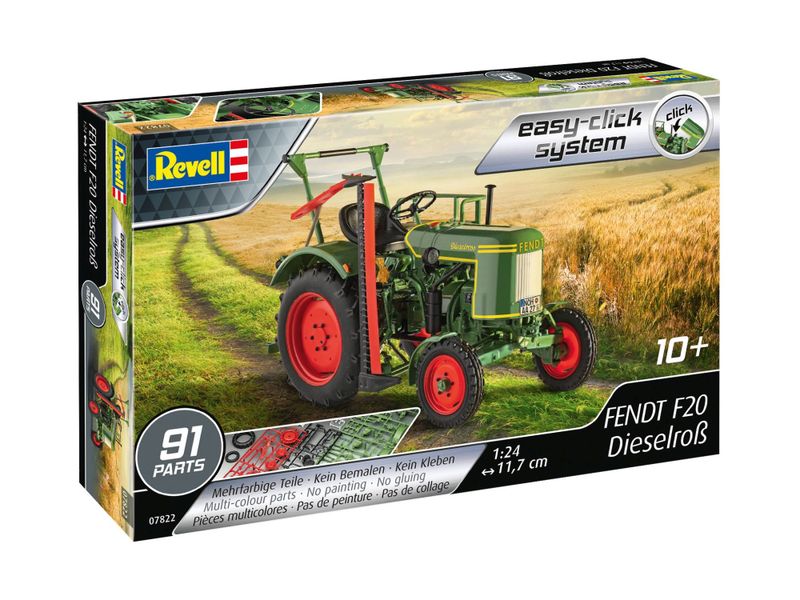 Revell Easy Click 1/24 Fendt F20 Tractor Plastic Model Kit