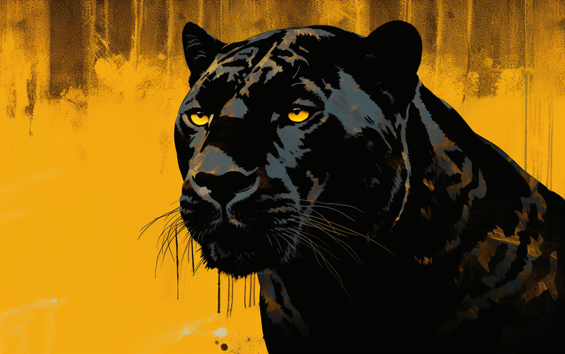 Canvas Wall Art - Dominant Panther - BK0256