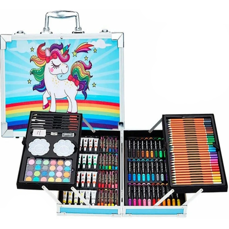 145PCS Kids Colouring Set Drawing Set Art Case Pencils Painting Kids Xmas  Gift