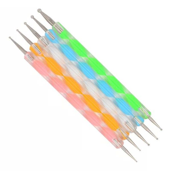 5Pcs Double Heads Nail, Clay &amp; Dot Art Tools