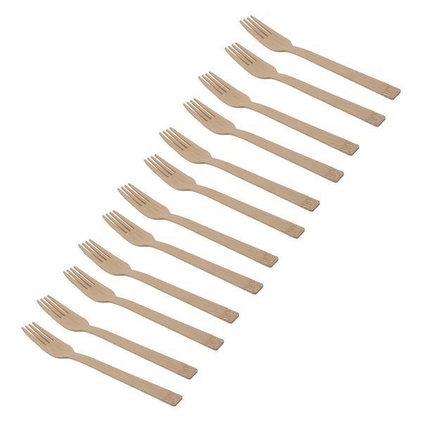 Regent Disposables Bamboo Forks 170mm 2 Pack 24 Pieces