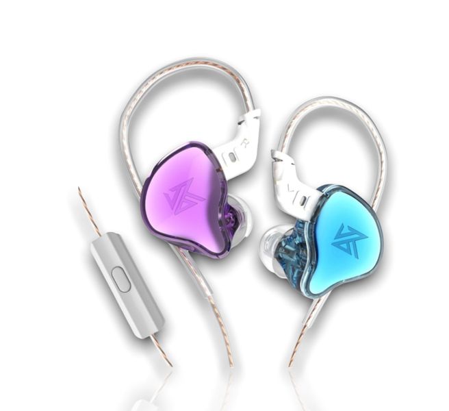 KZ EDC In-Ear Earphones - Purple and Blue